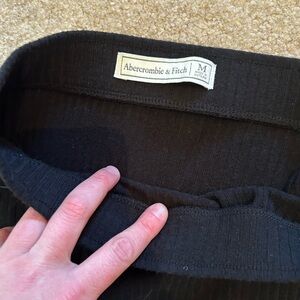 Abercrombie and Fitch knit crop shirt and skirt set. L crop shirt M skirt